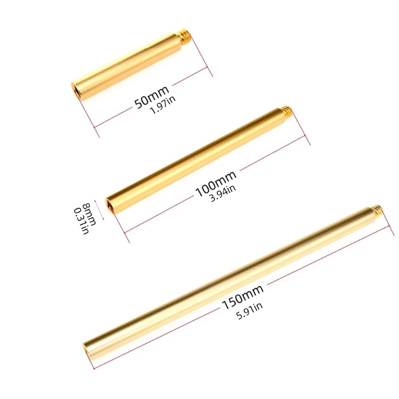 حوامل ثلاثية للكاميرا مقاس 1/4 بوصة، وقضيب ممتد من سبائك الألومنيوم لكاميرات DSLR وكاميرات الحركة وحامل مصباح التخييم في الهواء