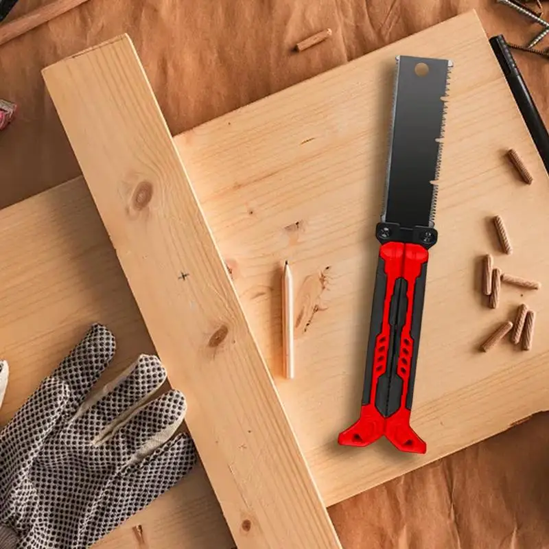 

Hand Saw For Wood Cutting Folding Multipurpose Double Edge Saw Portable Hand Saw Wear-Resistant Woodworking Saw For Furniture