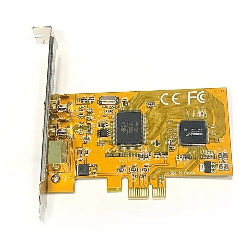 1pcs PCIE 878A Capture Card PCI-E 878 Sonography Medical Image 2 PORTS AV Svhs Terminal Connector Video Capture Card