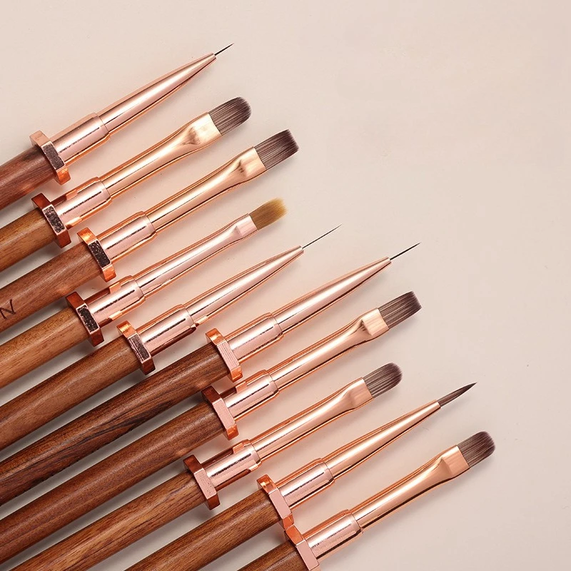 Pluma de fototerapia con pegamento para uñas, pincel de Gel UV, pincel acrílico, pinceles profesionales para decoración de uñas, pincel para pintar y dibujar, herramientas de manicura