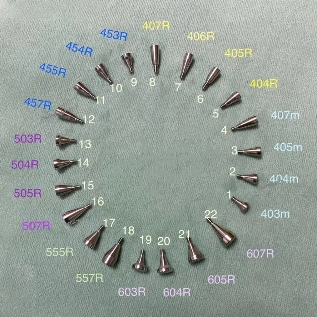 10pcs Dental Healing Abutment Cap Implant Accessories Healing Caps Abutment Mini Regular Platform Fit with Oss