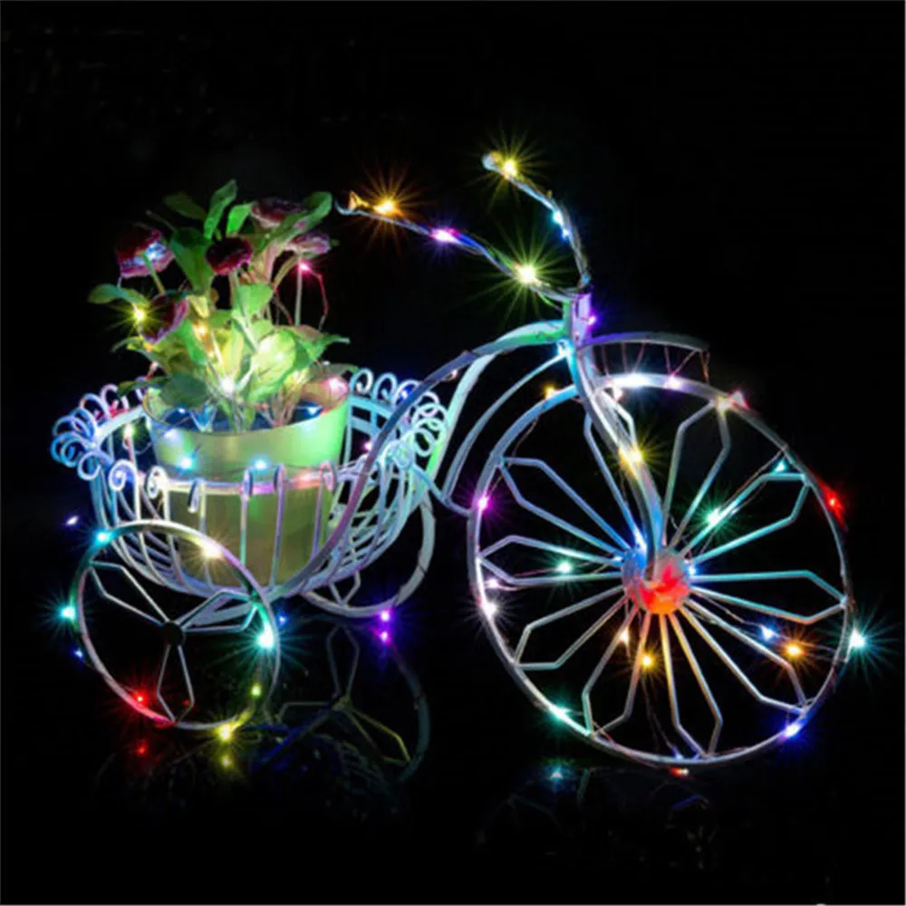 Imagem -04 - Copper Wire Led String Lights Holiday Fairy Lights Guirlanda Decoração da Árvore de Natal Festa de Casamento Faça Você Mesmo 2m Pcs 10 Pcs