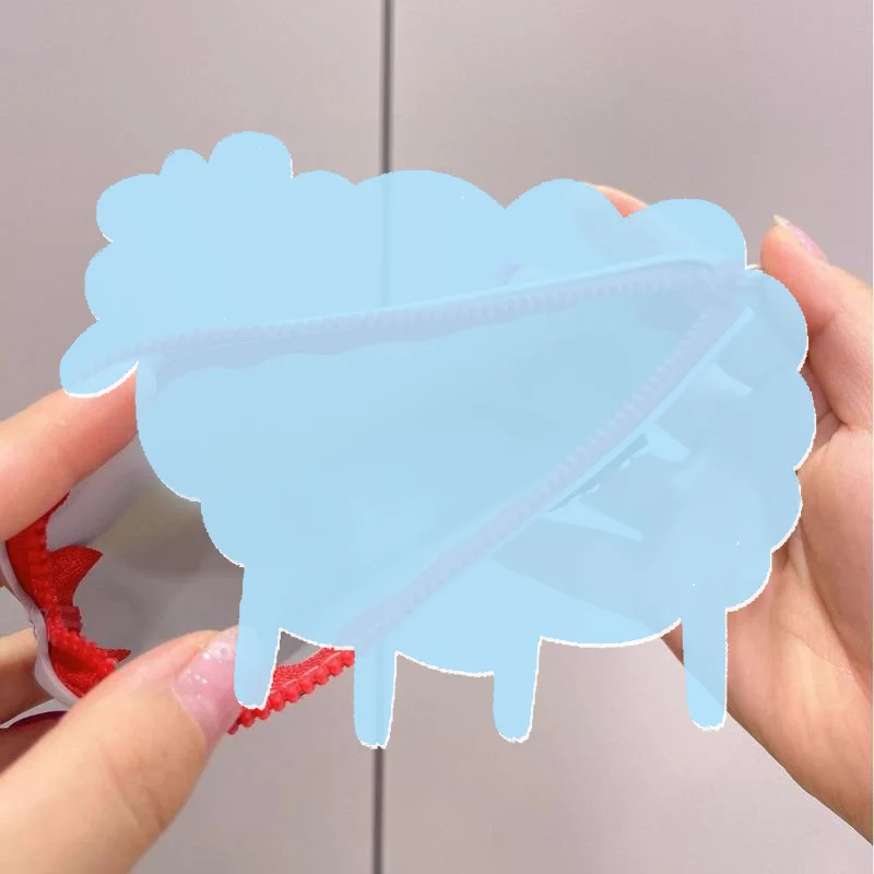Lightweight Durable Silicone Sunglasses Pouch Zipper Closure Wristlet Strap Portable Eyeglasses Case for Cycling Commute