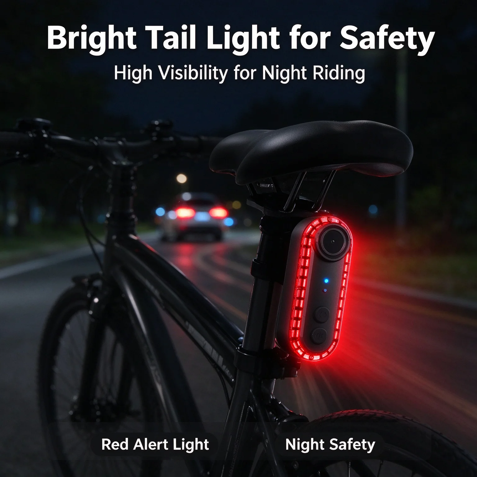 Bicycle Camera Tail Light Waterproof Motorcycle Bike Cycling Recorder Warning Lamp for Electric Scooter Night Riding Safety