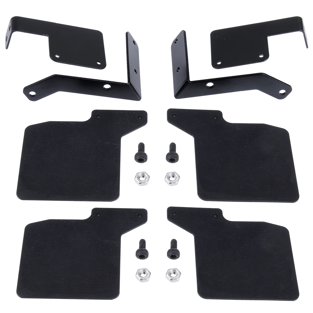 HobbyPark Front & Rear Mud Flaps Rubber Fender Mudguard for 1/10 RC Rock Crawler Truck TRAXXAS TRX-4 D110