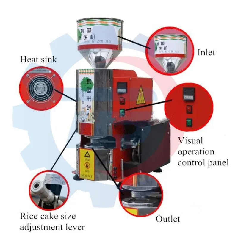 Hot Sale Rice Cake Maker Custom Snack Food Puffed Cereal Korea Pop Rice Cake Machine Rice Cracker Making Machine