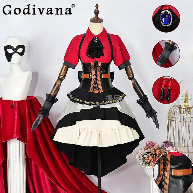 

Togawa Halloween Cosplay Costume for Women Uniform Play Role Party Skirt Set Female Christmas Carnival Clothes Clothing