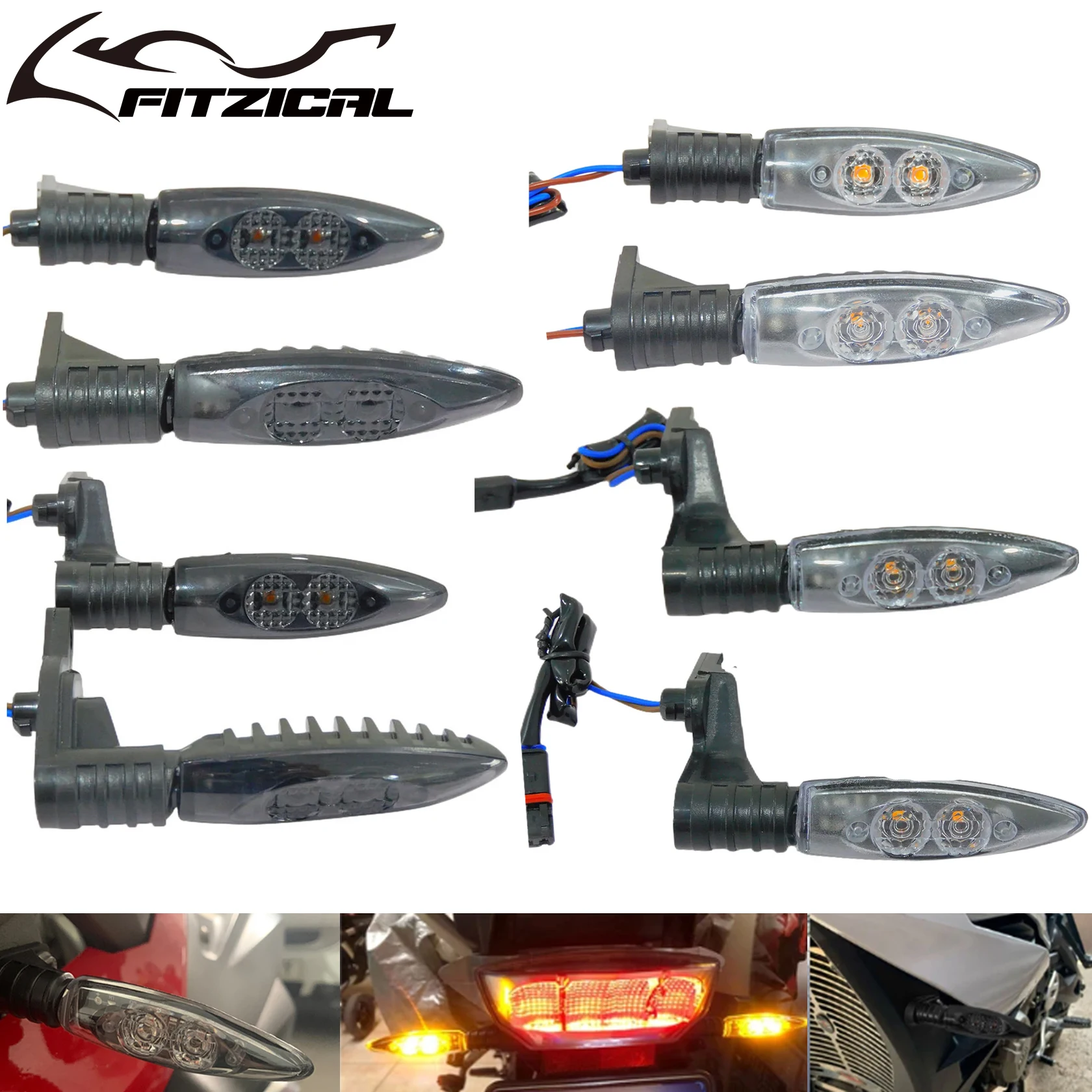 Luces LED de señal de giro delanteras/traseras para motocicleta, 2/4 Uds., para BMW R1200GS F800GS S1000RR F800R K1300S G450X R nine T