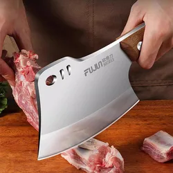 XTL-Thickened Bone Chopping Axe, High Hardness Specialized Slaughter Knife, Chef Specific Kitchen Knife, Cattle Sheep Bone Knife