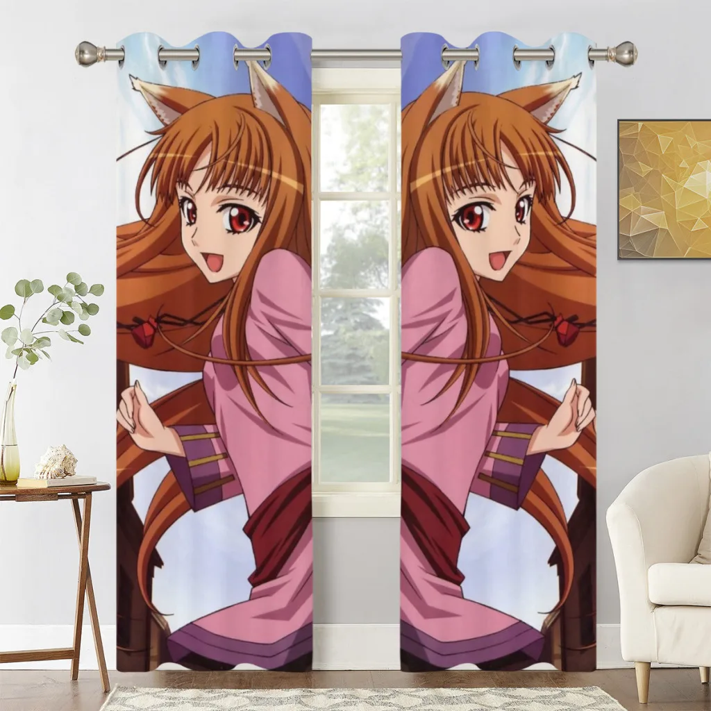 

Wolves and Spices Shading Curtains for Living Room Decoration Window Curtain 2 PC