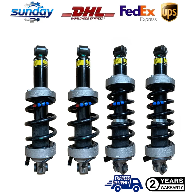 4X For Audi R8 V8 V10 420412020AJ 420412019AG 420512019AK Front And Rear Left Right Shock Struts Magnetic Ride 2007-2015