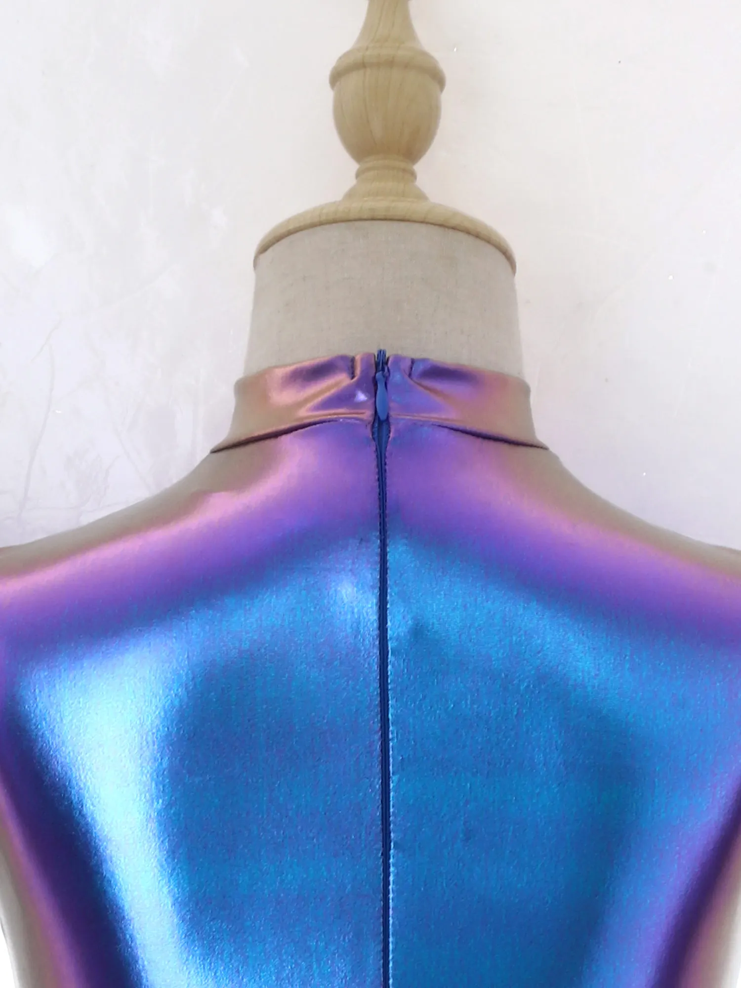 الغريبة الفضاء الخارجي تأثيري حلي للطفل الفتيات هالوين رائد الفضاء روبوت فستان معدني لامع مضيئة كم كشكش توتو فستان