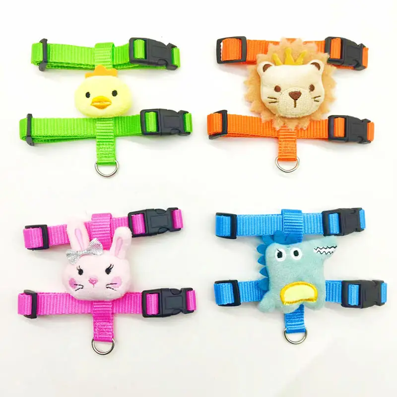 Conjunto de arnés y correa para gatos y conejos, correa de plomo ajustable para mascotas para animales pequeños, hurones, cerdos, erizos, caminar al aire libre