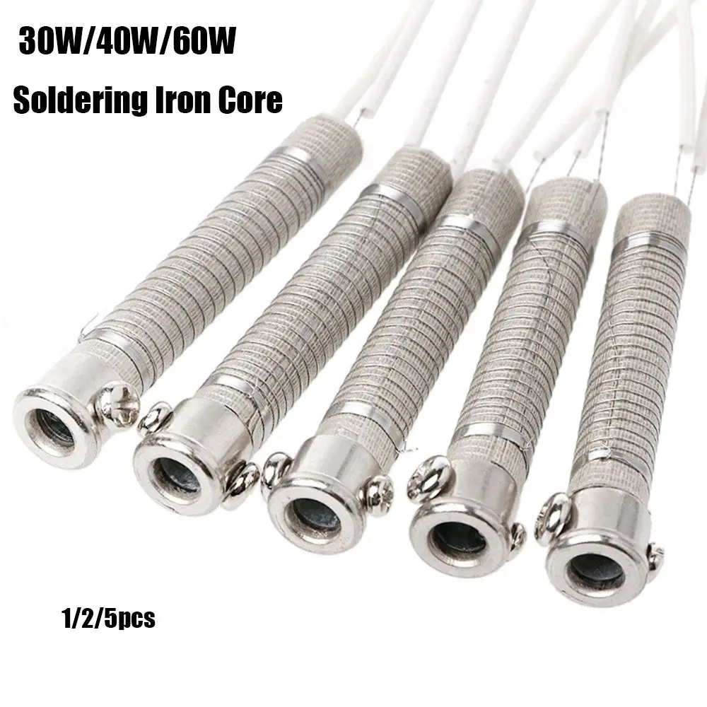 1/2/5pcs High quality 220V 30W40W60W External heat Welding Tool Weld Equipment Heating Element Replacement Soldering Iron Core