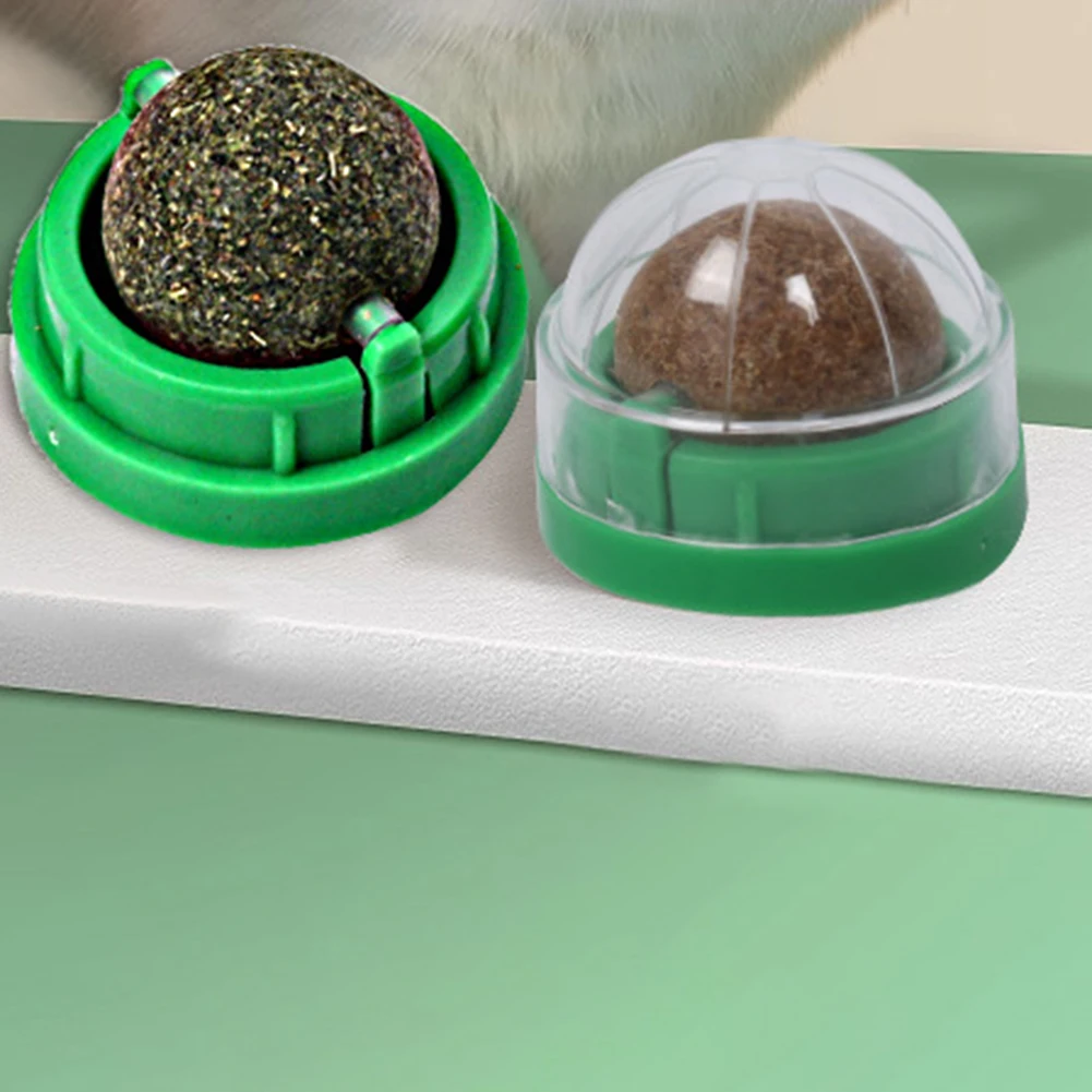 لعبة كرة على حائط النعناع البري الطبيعي للقطط ، حلوى ، كرات طبيعية صحية ، تعزيز الهضم ، وجبة خفيفة من أعشاب القطط ، 3-30 #4