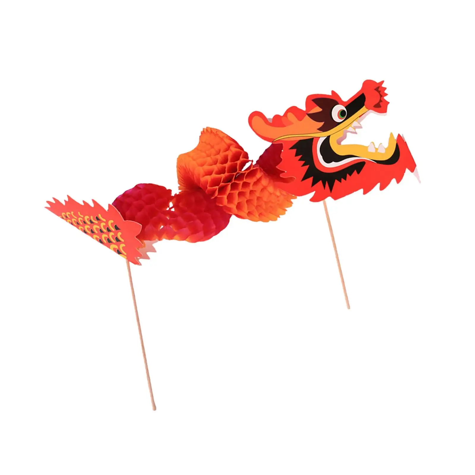 2xChinese New Year Paper Dragon Art Crafts for Spring Festival ,Party