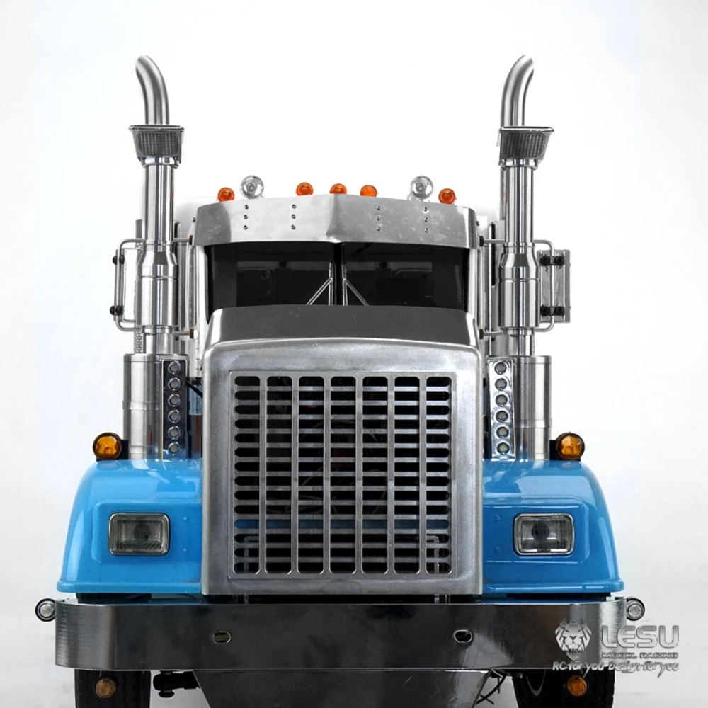 メタルエアフィルターLEDデイライトLESU RCパーツ 1/14 タミヤ キングホーラー グローブライナー グランドホーラー モデルRCトラクタートラック用