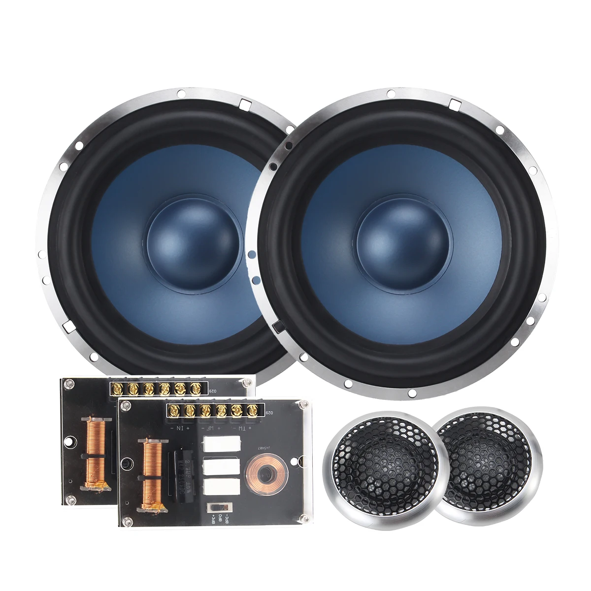 PP Cone 2-way  Audio YS-65205 RMS 80W*2  6.5 Inch Car Component Speaker 90mm Y35 Ferrite Magnet 90dB 4Ohms Car audio speaker set