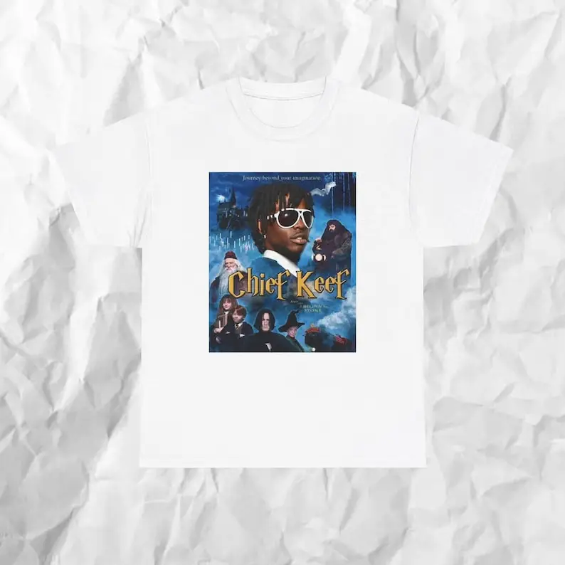 Chief Keef T-Shirt, Chicago Hip Hop, CHIEF KEEF T-SHIRT Vintage Rap Tee, Unisex Heavy Cotton Tee