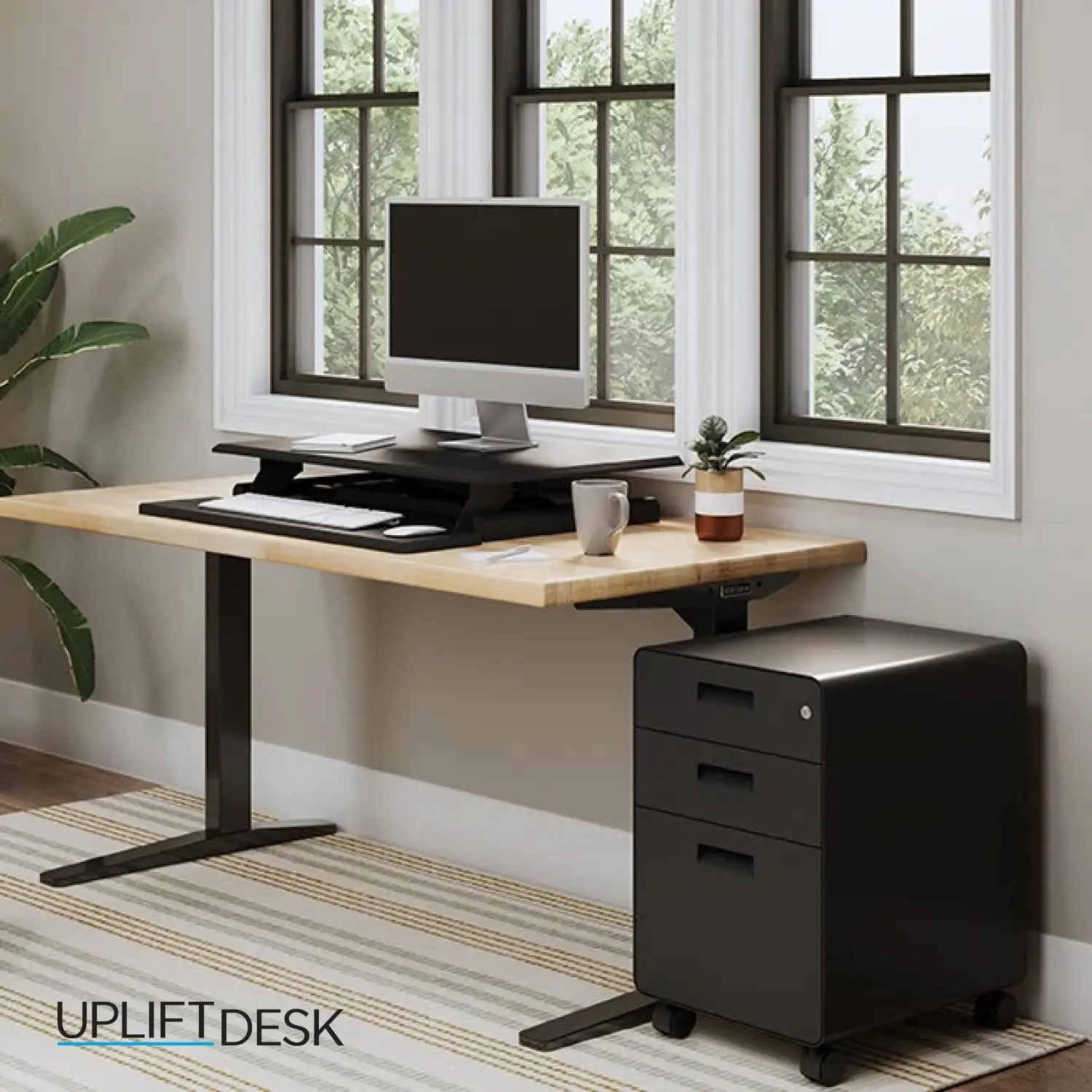Steel 3-Drawer Mobile File Cabinet with Lock, Rolling Letter & Legal Storage for Home Office, Industrial, Customized