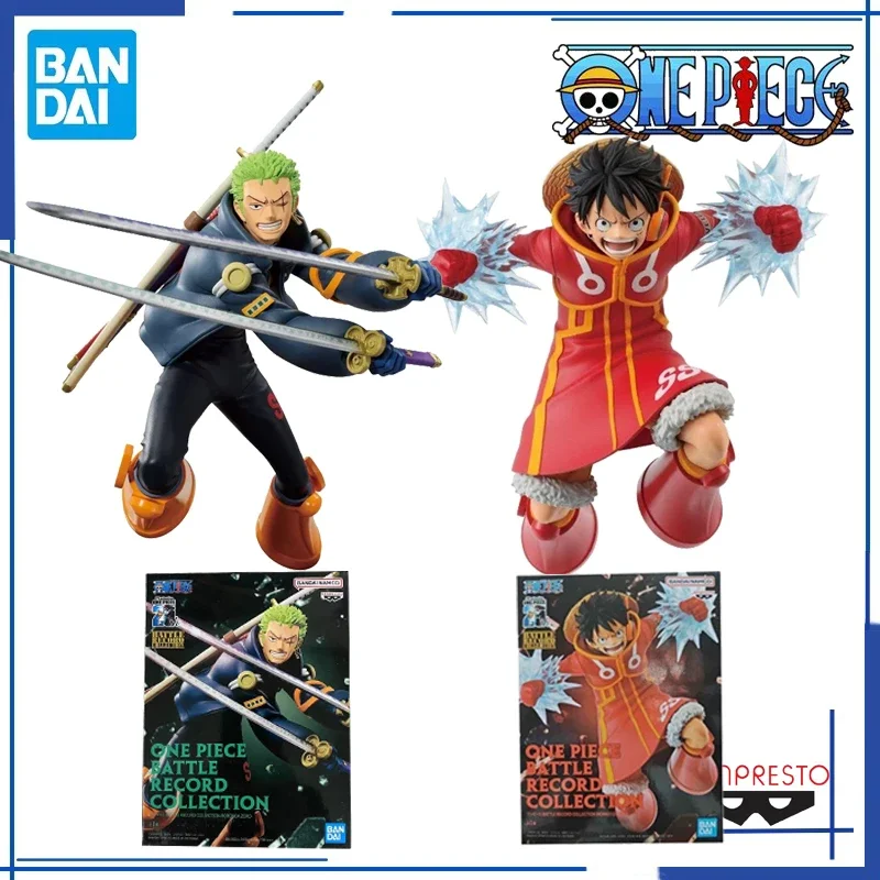 

Bandai Original Banpresto One Piece Battle Record Collection Roronoa Zoro Luffy Action Anime Figure Pvc Model Collectible Toys