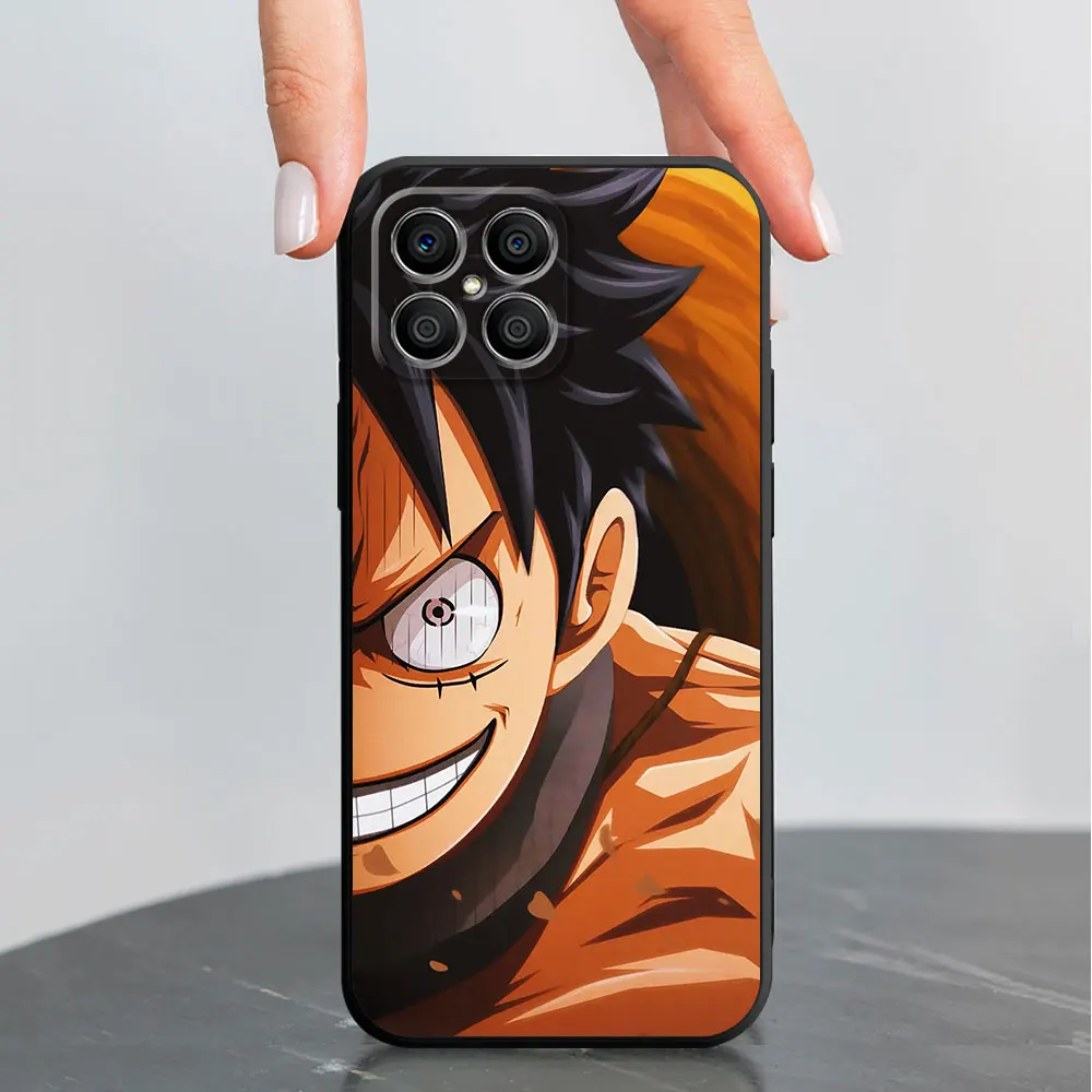 Case For Huawei Honor X8 5G 8X X8a X9a X7 90 70 50 20 X6a P60 Pro P30 Lite P Smart Z Soft Phone Cover Luffy One-Pieces Anime Sac