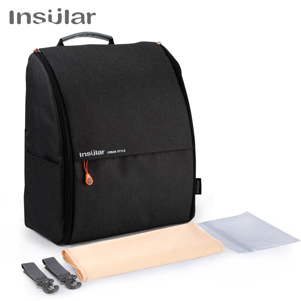 Insular Fashion Mummy Diaper Backpack, Large Capacity Maternity Nursing Bag, Designer Travel Baby Bag for Stroller 2.