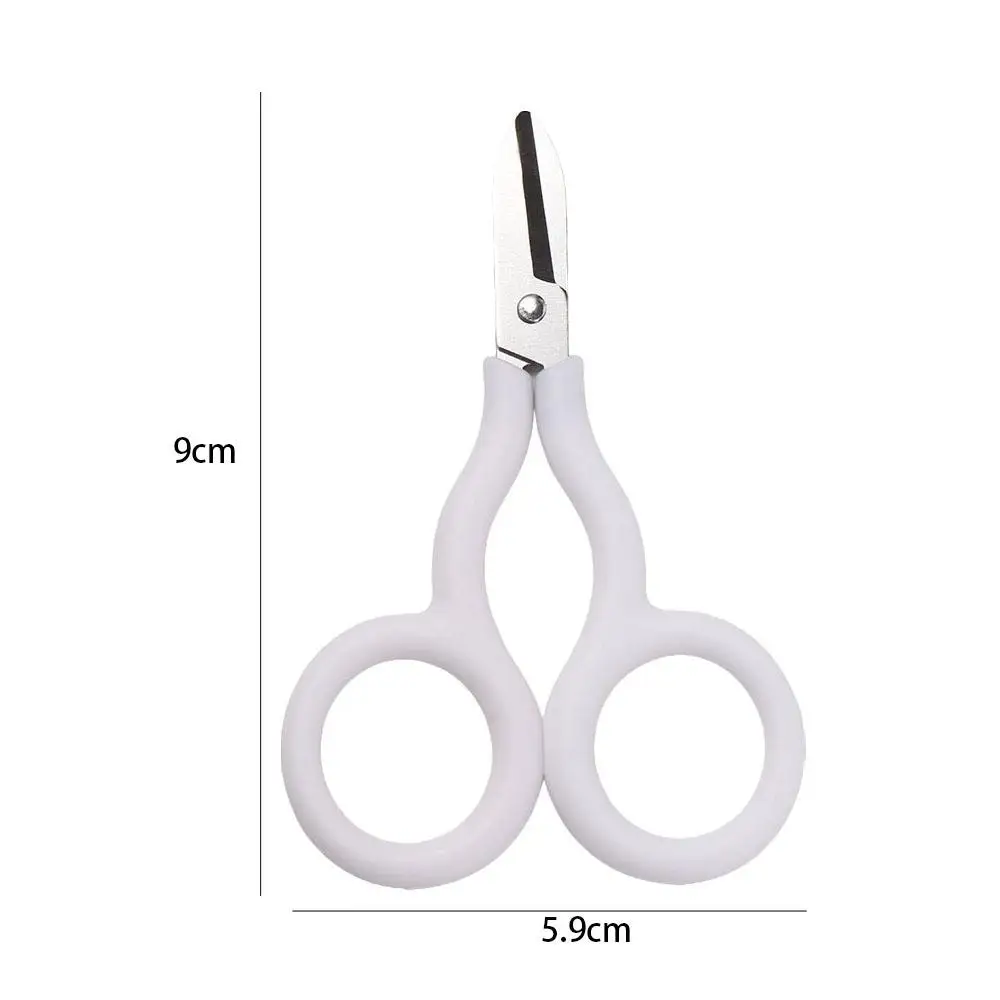 INS Portable Safe Mini Scissor Paper Work Stainless Steel Mini Pocket Scissors Handwork Small Paper Cutter Kids