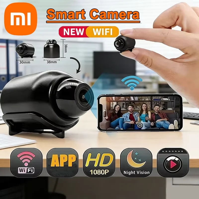 Xiaomi Mini 1080P HD Smart Camera Home Wireless Security Surveillance Video Cam Night Vision Motion Detect Camcorder Cam Monitor