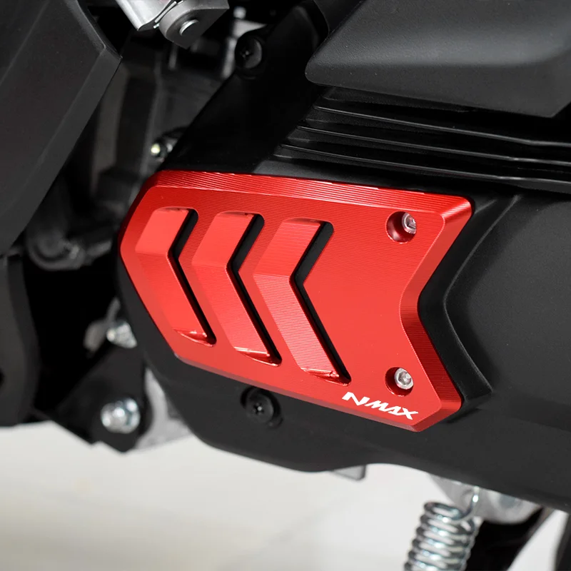 Chekis Motorcycle Accessories Are Suitable for 2020-2024 Yamaha Nmax155 Nmax125 Modified Engine Protective Cover, Aluminum Alloy Transmission Protective Cover, Metal Anti-Collision Cover