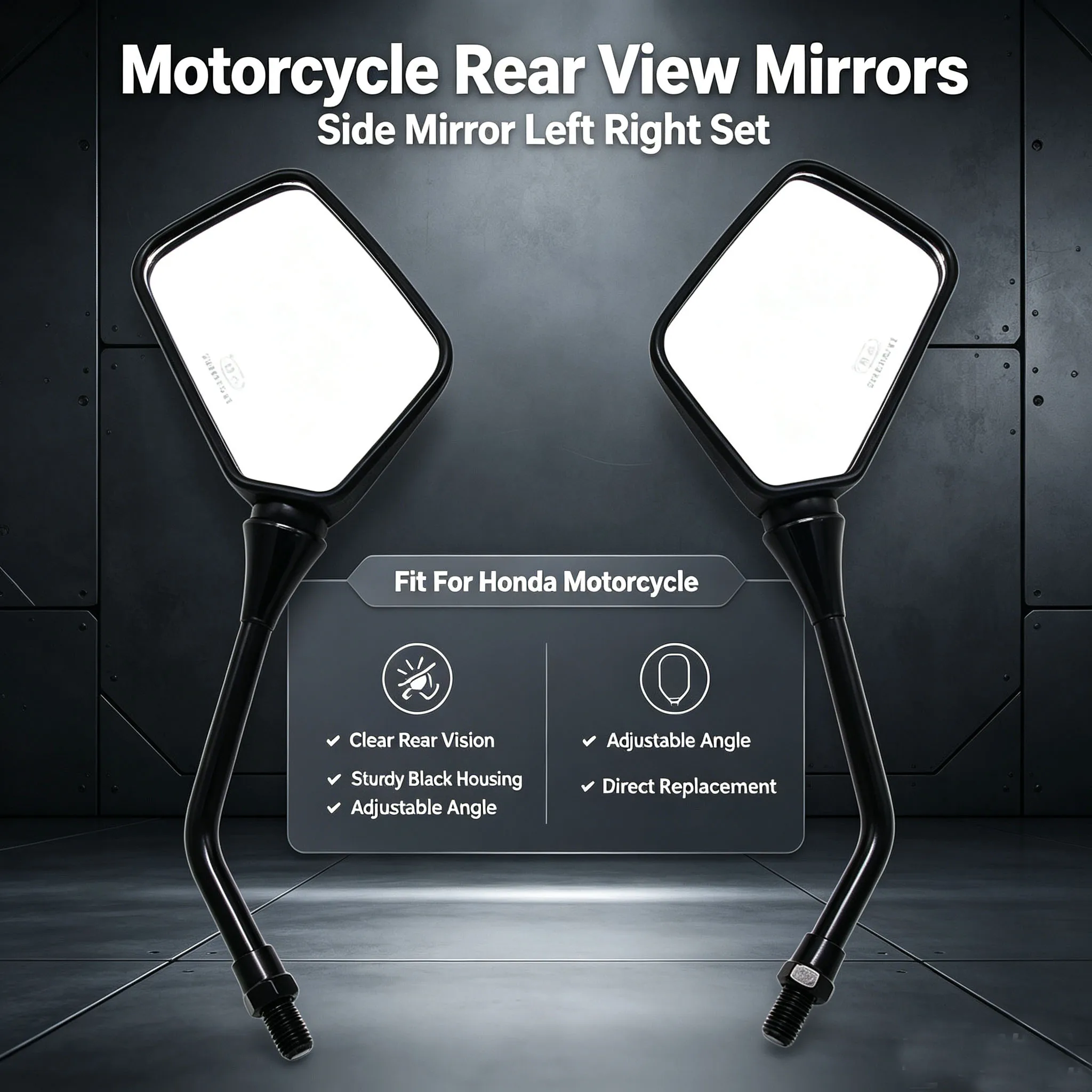 Motorrad Rückspiegel Seite Spiegel Für Honda CBF125 CBF150 CBF250 CBF 125 150 250 CBX 250RS 400F 750F 1000 CBX400F CBX750F CBX1000