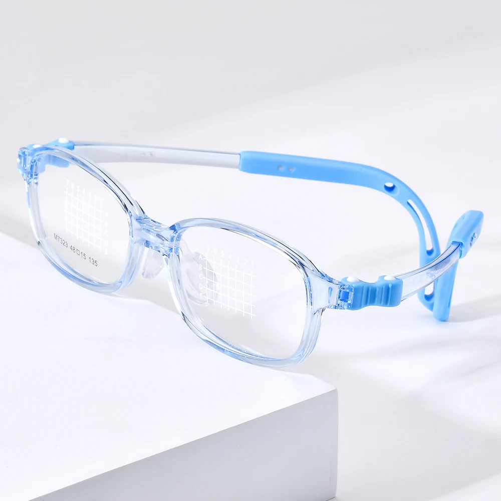 NIANZHEN TR90 Child Eyeglasses Brand Design Square Glass Frames Ultralight Memory Hinge Adjustable Kids Eyewear Spectacles 7323