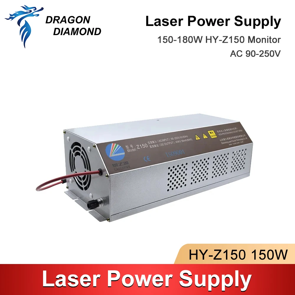 

DRAGON DIAMOND Z150 150-180W CO2 Laser Power Supply AC90-250V For Laser Engraving Cutting Machine HY-Z150 Z series