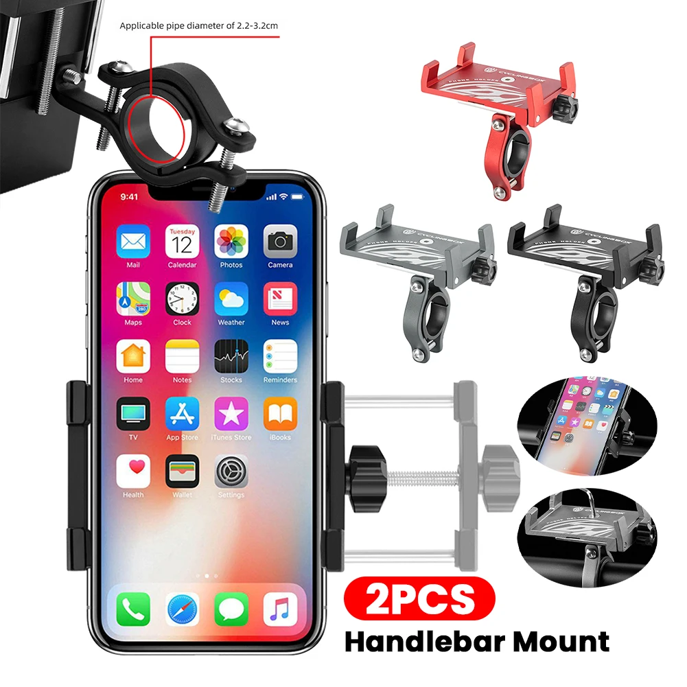 Soporte de montaje para teléfono Handelbar para bicicleta, Scooter Eléctrico, soporte para teléfono móvil para motocicleta, equipo de ciclismo