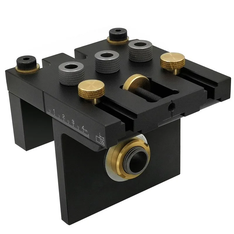 3-in-1 Dowel Jig Woodworking Dowel Hole Locator Furniture Punching Positioning Tool