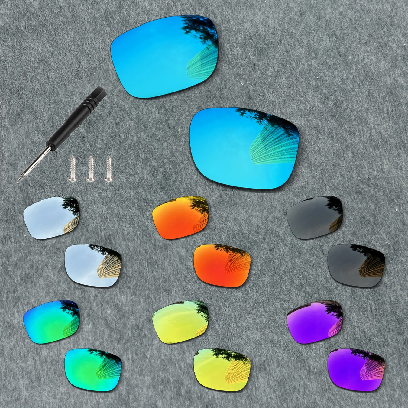 

Polarized Replacement Lenses & Screwdriver-T4 & Screw-T4-3PCS for Oakley TwoFace OO9189 60mm Sunglasses