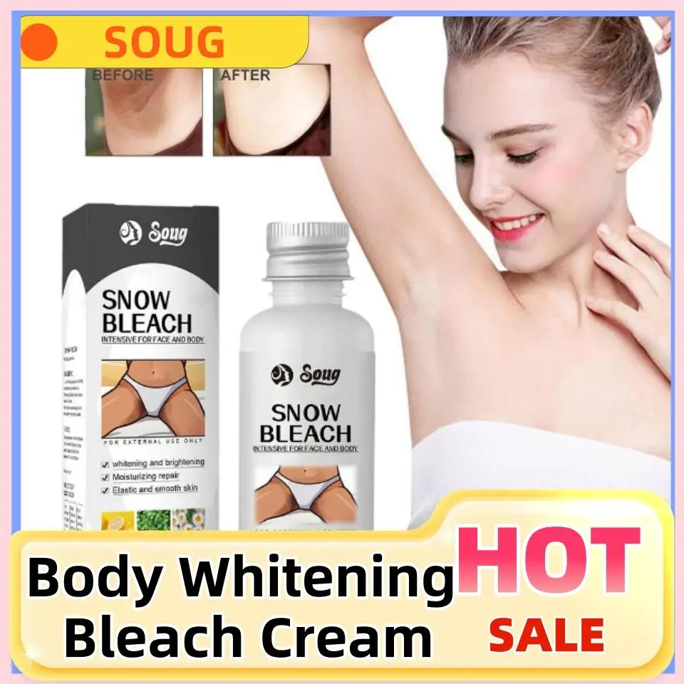 

30ml Body Whitening Bleach Cream Brighten Underarm Elbow Knees Joint Removal Intimate Parts Dark Spots Snow Bleach Cream