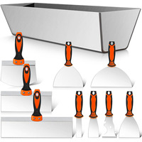 Drywall Knife Set, 10Pcs Drywall Tools Finishing Includes Stainless Steel Putty Knife Set, Taping Knife, Painter Scraper