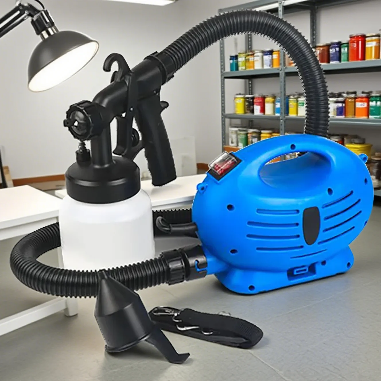 

800ML Portable Electric Paint Spray Gun Handheld Painting Gun 650W Paint Spraying Machine Tools For DIY Wall Spraying Home Decor