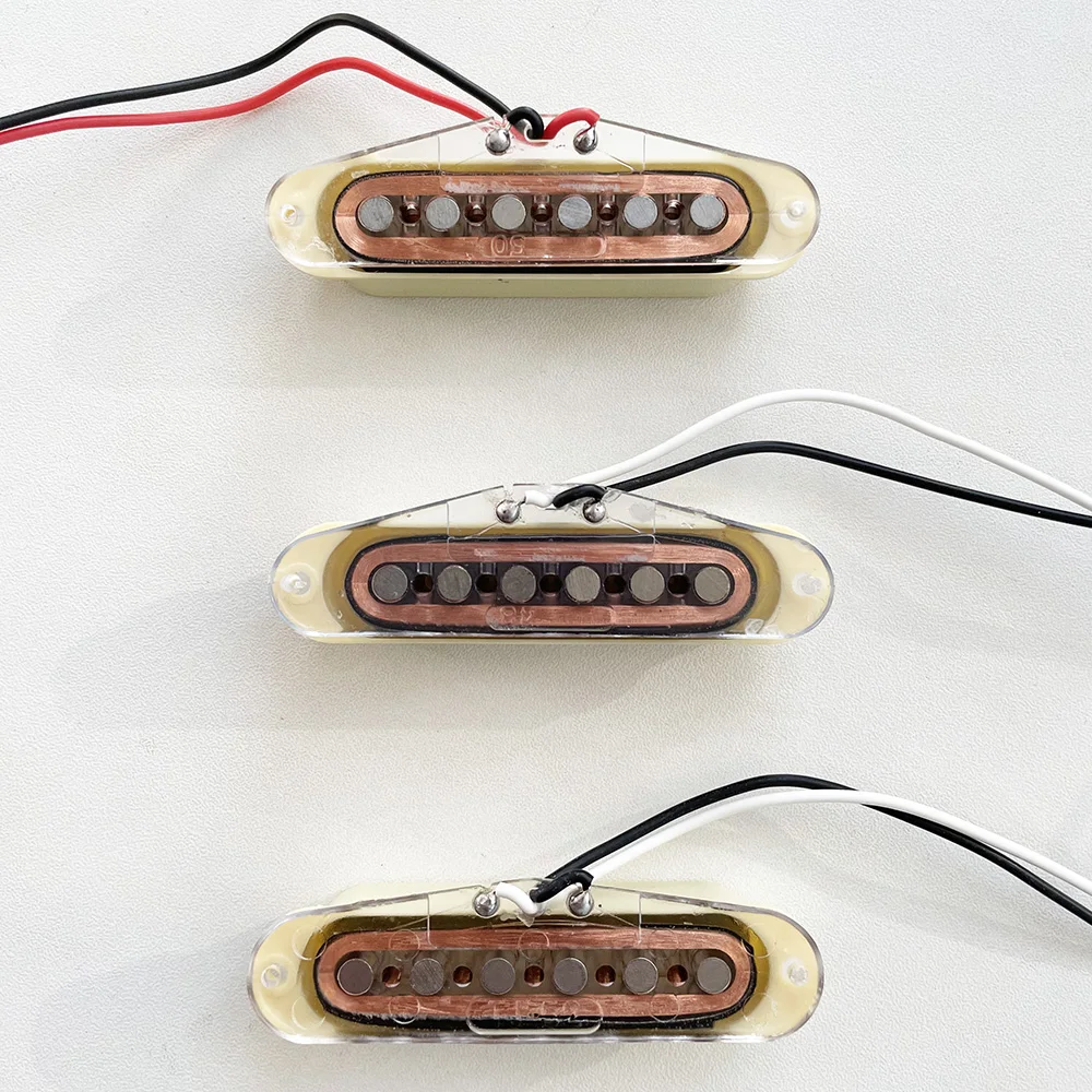 3pcs Alnico V Guitar Pickup Single Coil Humbucker Pickups Neck Middle Bridge Set For ST Electric Guitar Parts Accessories