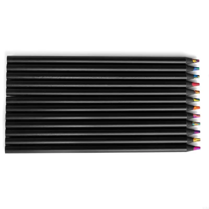 

LXAA 12Pcs Rainbow Colored Pencils Multicoloured Pencil For Drawing Coloring Books Sketching Journals Art Illustrations