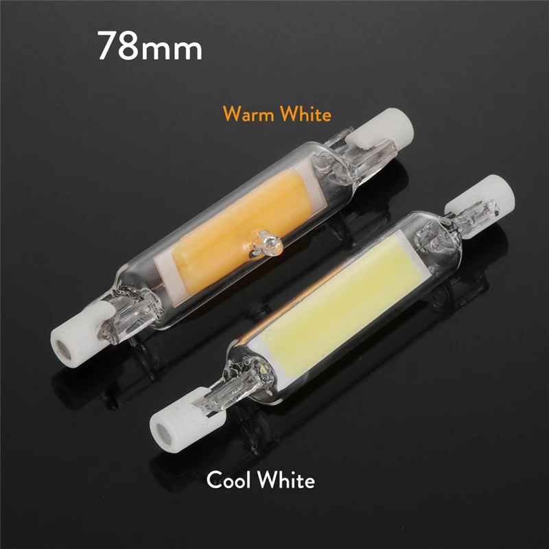 Dimmable R7S 118mm J118 78mm J78 6W 12W 20W LED Foodlight Glass Ceramic Tube Light Bulbs COB Cold / Neutral / Warm White Lamp