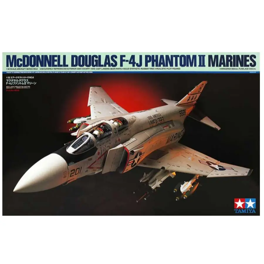 TA60308 TAMIYA 1/32 Scale McDollell Douglas F-4J Phantom II Marines (Plastic model)