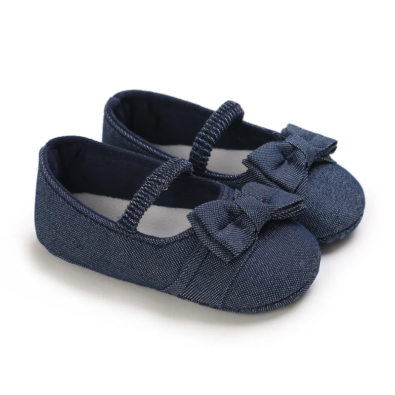 

Princess Bow Shaped Walking Shoes for Newborns Soft Soled Comfortable Baby's First Step Shoes for 1-18 Months