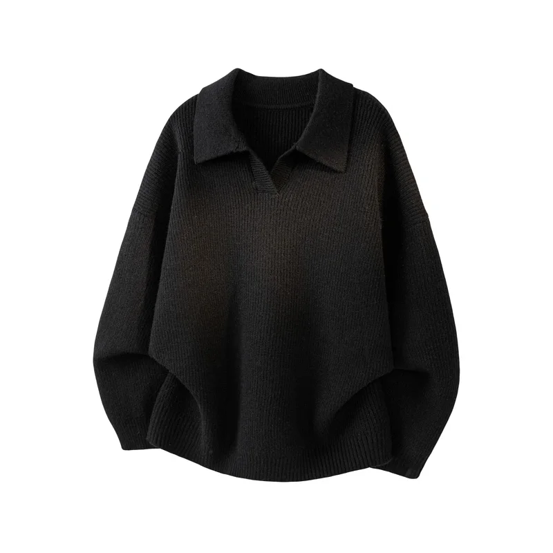 M-XXXL Men's Chunky Knit Sweater Plain Color Oversized Shawl Collar Pullover Cozy Loungewear Casual Streetwear Top