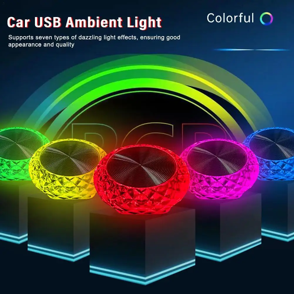 

Mini LED Decorative Atmosphere Lamps Car USB Ambient Light For Auto Interior Environment Light