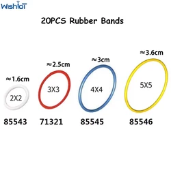 20PCS MOC Rubber Bands 85543 85544 85545 85546 2x2 3x3 4x4 5x5 for Hi-Technic Round Cross Section Pulley Wheel Belt Drive Belt