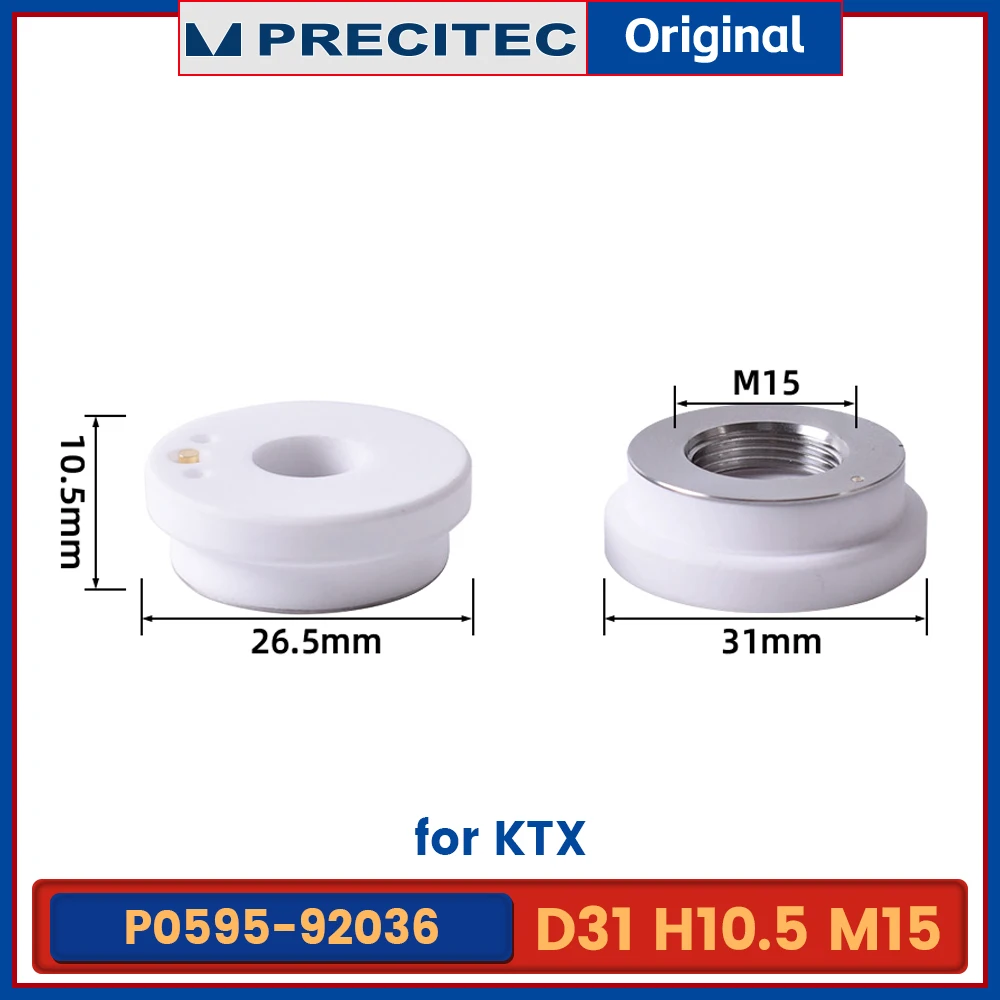 Precitec Laser céramique D28 M11 D31 M11 D17.1 M6 support de buses Laser pour Precitec Procutter tonnerre Lightcutter tête de coupe