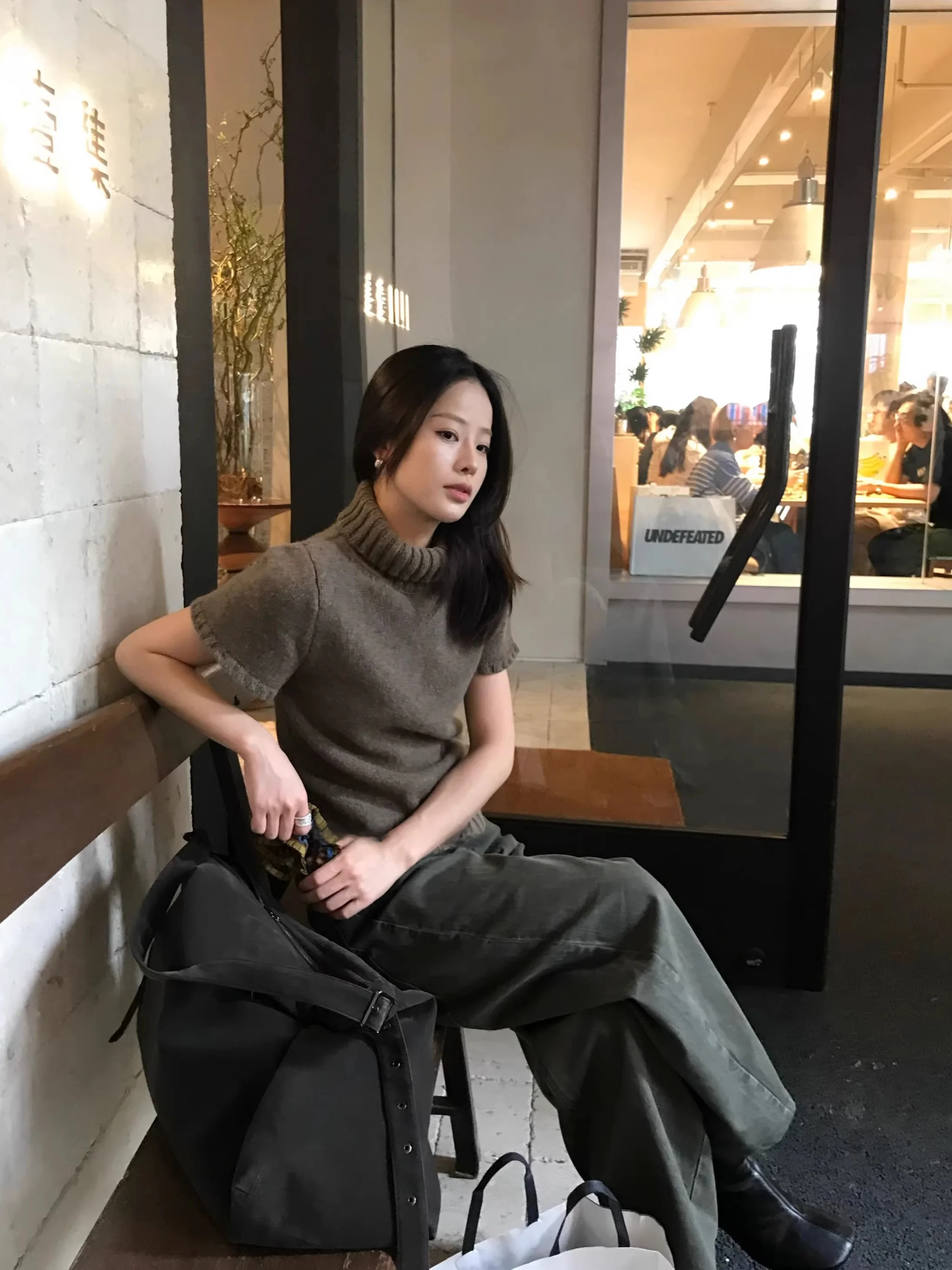 

Женский вязаный свитер в стиле ретро с высоким воротником, утепленный хлопково-шерстяной подкладкой ZHONG HE 2025, зимний утолщенный топ