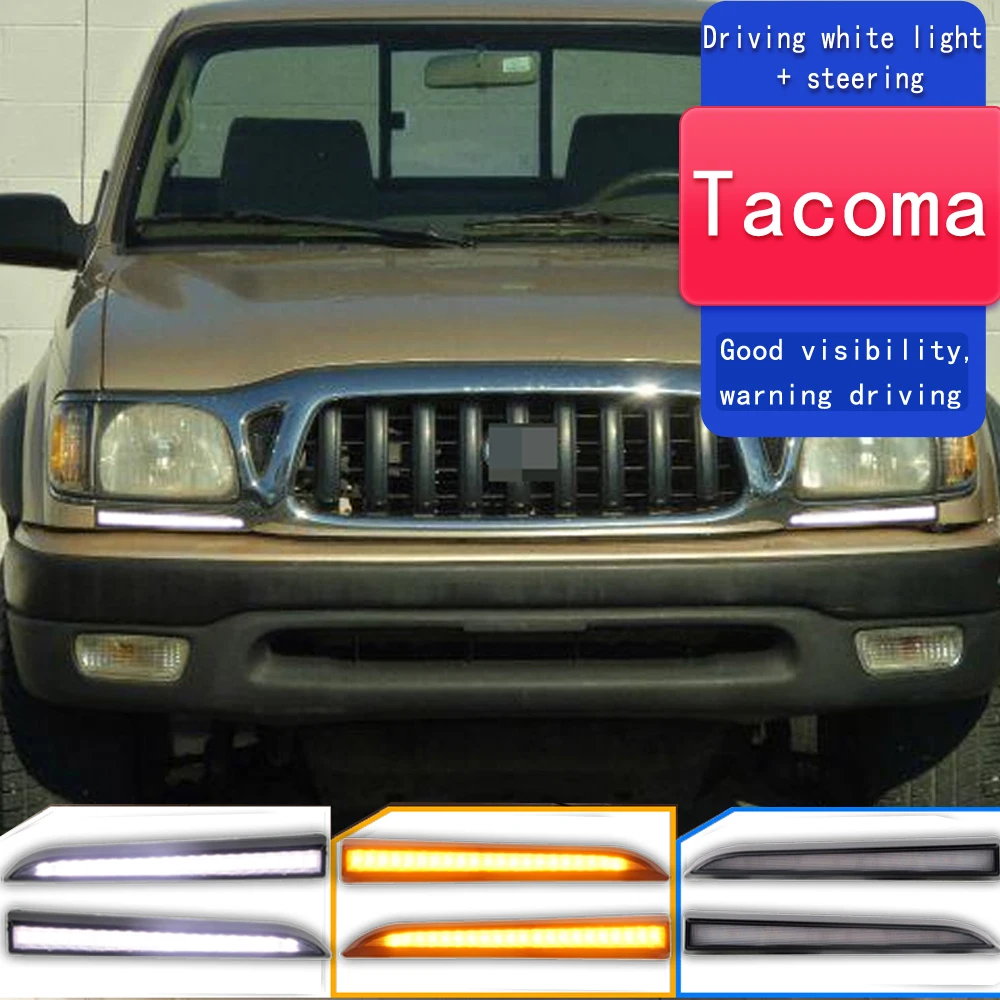 For Toyota Tacoma 2001 2002 2003 2004 Front Bumper Fog Lamp Turn Signal Light Led Daytime Running Driving Light Daylight